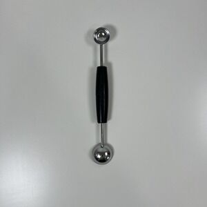 ECKO Melon Baller Scoop Vintage Kitchen Utensil, Black Handle, 2 Sizes, USA Made